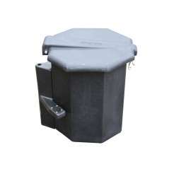 Container avec support coulissant 