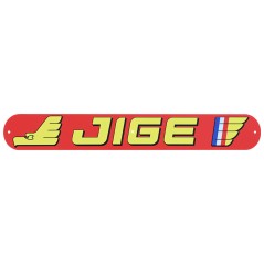 Plaque logo JIGE 460 x 65 coté gauche 