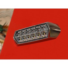 Feux de zone 12/24 volts chromé + flash / veilleuse intégrés 