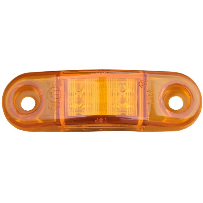 Feu latéral à Led chromé 12-24V orange "PET"