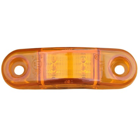 Feu latéral à Led chromé 12-24V orange "PET"