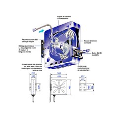 Enrouleur d'air tambour fermé longeur 20 m