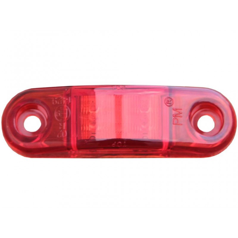 Feu latéral à Led chromé 12-24V rouge"PET"