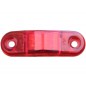 Feu latéral à Led chromé 12-24V rouge"PET"