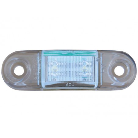 Feu latéral à Led chromé 12-24V blanc "PET"